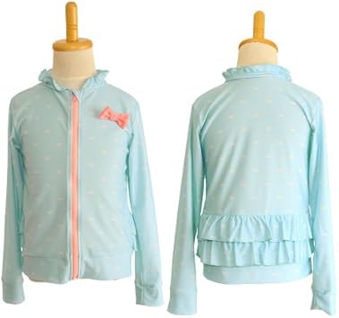 Amazon Co Jp Gelato ジェラート リボンドット バッグフリル ラッシュガード ブルー 100 スポーツ アウトドア