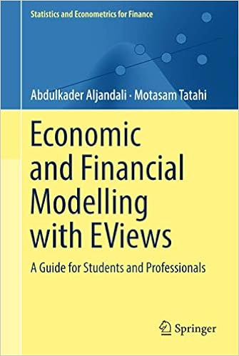 Economic And Financial Modelling With Eviews Statistics And Econometrics For Finance Aljandali 9783319929842 Amazon Com Books