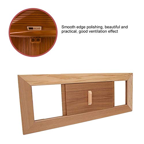 Fdit Cedar Sauna Gable Vent Kit Square Sauna Room Air Vent Grille