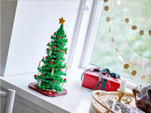 Árbol de Navidad Juguete de Construcción, Decoración Navideña para Salón o Dormitorio, Juego Imaginativo, Manualidades en Familia, Regalo para Niñas y Niños de 12 Años o Más 40573