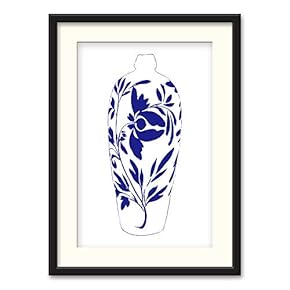 Black Paper Framed Canvas Wall Art for Living Room, Bedroom China Style Canvas Prints for Home Decoration Ready to Hanging - 23x31 inches