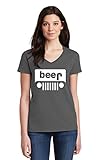 IZ.80 Women's Beer Jeep Parody Party V NECK T-Shirt