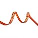 Halloween Thin Orange Grosgrains Ribbon Spiders Web Printed 3/8