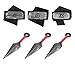 Naruto Headband, Masterboxan 3 Pcs Naruto Headband and 3 Pcs Big Kunai Plastic Toy with Metal Plated Cosplay Leaf Village Ninja Kakashi