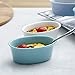 Sweese 506.003 Porcelain Ramekins 6 Ounce Souffle Dishes, Oval Ramekins for Baking, Set of 6, Cool Assorted Color