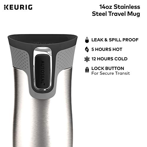 Keurig Contigo Autoseal Coffee Travel Mug, West Loop Vacuum Insulated