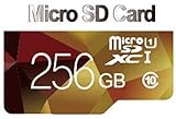 256GB Generic 100MB/s (U3) MicroSD with Adapter 256GB Micro SD SDXC Class 10 UHS 3