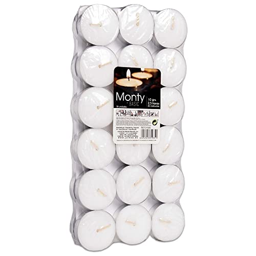 36 Candele Tealight - Bianco 3,80cm