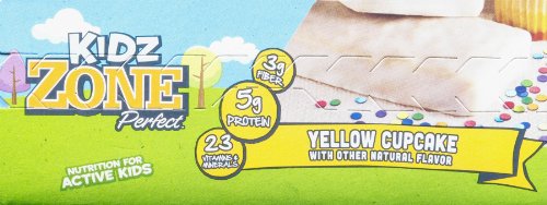 Kidz Zone Perfect Bars Yellow Cupcake - 5 CT