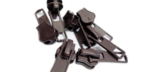 Vintage Zipper Repair Solution (Special) #5 Universal Slider Color Pot Brown (7 Sliders/pack)