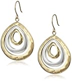 Kenneth Cole New York Two-Tone Teardrop Orbital Earrings