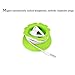 iMiWell Magnetic Earphone Holder, Durable Soft Silicone Wired and Wireless Headset Storage Box, Headphone Cable Wrapped Winder, Changable Shape Earbud Case for Samsung/Sony/iPhone Earpods (Green)