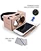 Cardboard Virtual Reality Glasses, Includes Head Strap, Suction Cup Mount for Secure Phone Placement + Nose & Forehead Padding, Compatible with iPhone, Samsung Galaxy & More