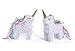 Pops Party Shop Unicorn Pinata Mini-Sized for Princess Birthday Unicorn Party Photo Booth Props and Table Decor, White Miniature, 4.7 in x 2.1 in x 7 in, Set of 2