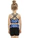 Arshiner Kids Girl 2PCS Sleeveless Polka Dot Top Bra and Shorts Siwmsuit or Leotard Dancing Clothes