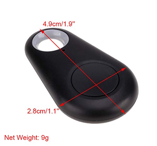 CHIGANT 1PCS Traceur GPS Intelligent Bluetooth Tracker d\'Activité Localisateur Clé d\'Alarme Anti-Perte Animal Enfant Sac Voiture Smart Finder Noir