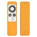 Fintie Protective Case for Apple TV 2 3 Remote Controller - CaseBot (Honey Comb Series) Light Weight (Anti Slip) Shock Proof Silicone Sleeve Cover, Orange