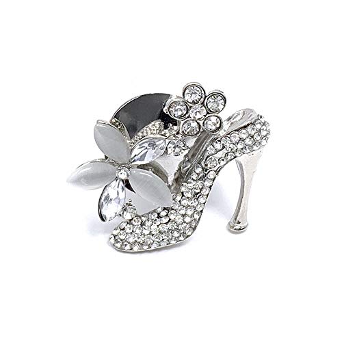 Bling Car Decor Car Air Vent Clip Charms, Crystal High Heel Shoe Interior Car Accessory, Women Fashion Car Decoration Charms, Rhinestone Car Bling Accessories (High Heel)