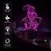 Xmeilo 16 LED Color 3D Illusion Platform Night Lighting Touch Switch Table Desk Decor LED Lamp with Remote Control (Spiderman)