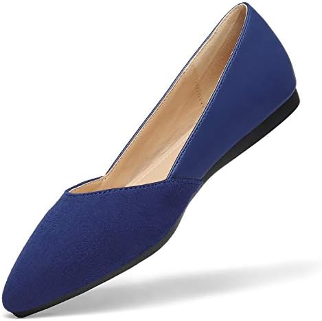 VILIYA Women's Flats Shoes Casual Fashion Pointed Toe Slip-On Comfort Multi Colors