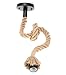 Borang 1m Single Head Vintage Thick Hemp Rope Industrial Ceiling Light Pendant E27 Base Lamp Cord（39.3 inch）