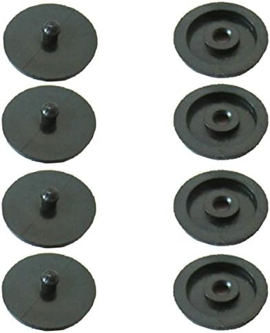 Seat Belt Stop Button | Buttons Prevent Seatbelt Buckle from Sliding Down the Belt | Set of 4 Plastic Seat-belt Stopper Clips | Snap-On System, No Welding Required