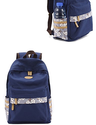 Mygreen Casual Style Canvas Backpack/School Bag/Travel Daypack Light Green