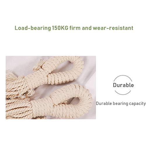 Große Aus Baumwolle Mit Fransen Outdoor-Hängematte Doppelschaukel Anti-Rollover Kinderhaus Indoor Literarische Baumwolle… – Bild 4