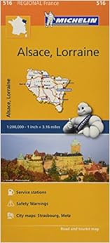 Michelin Regional Maps: France: Alsace, Lorraine Map 516 (Michelin Regional France), by Michelin Michelin Regional Maps: France: Alsace, Lorraine Map 516 (Michelin Regional France), by Michelin
