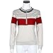 GBSELL Women Sexy Long Sleeve Spell Color Stripes Zipper Tops Shirt Blouse Coat