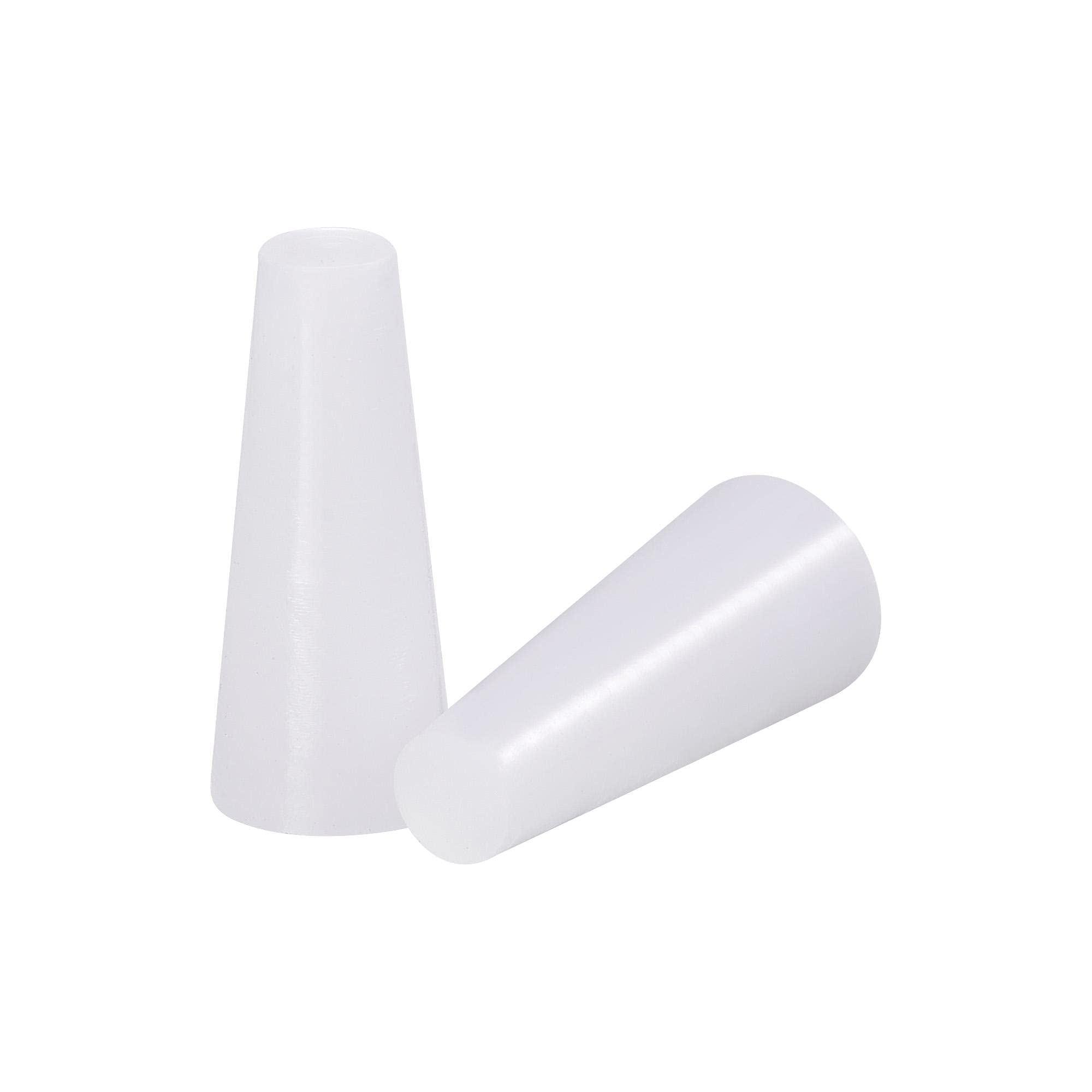 sourcing map 15/64" to 7/16" Solid Silicone Rubber Tapered Plug for Powder Coating, Painting, Anodizing, Plating, Sandblasting 30pcs