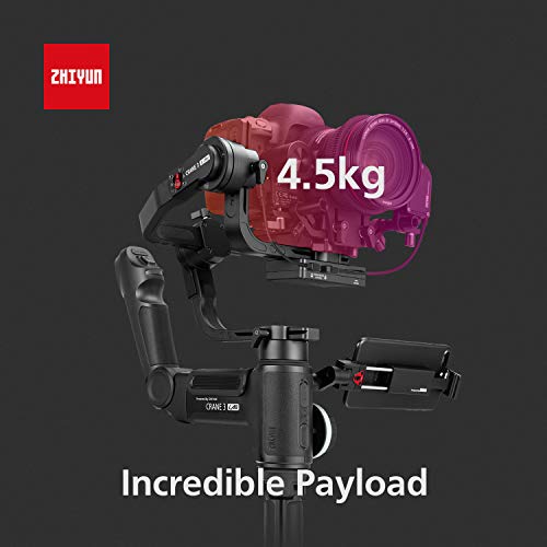 Zhiyun Crane 3 LAB 3-Aixs Gimbal Stabilizer for DSLR Mirrorless Cinema Cameras,Touch Control,Versatile Structure,Motionlapse,Image Transmission,All-Inclusive Control Panel,4.5kg Payload (Master Pack) - Thumbnail 5