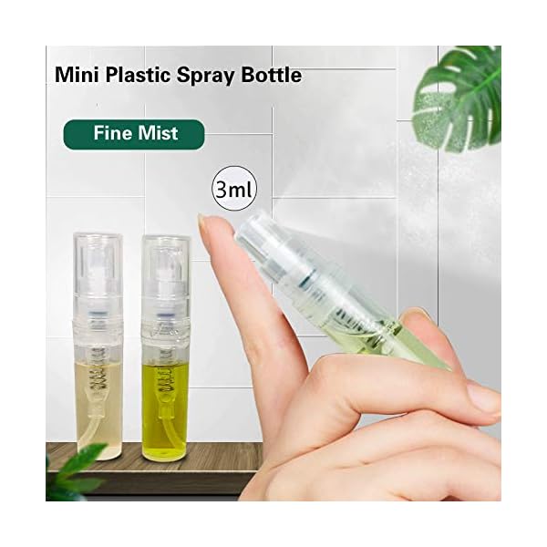 20-Pcs-Mini-Spray-Atomizer-Empty-Bottles-Portable-Mist-Plastic-Refillable-Sample-Bottle-Travel-Spray-Perfume-Bottles-with-Atomizer-Pump-for-Liquid-Makeup-Tool-3ml 20 Pcs Mini Spray Atomizer Empty Bottles, Portable Mist Plastic Refillable Sample Bottle, Travel Spray Perfume Bottles…