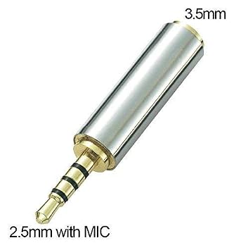 Elettronica Vimmor 4 pz 2.5 mm maschio a 3.5 mm femmina adattatore audio jack  cuffie convertitore 3 anello di prima qualità Stereo or mono 2.5 Male to  3.5 Female farmaki.gr