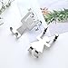 LtrottedJ 2Pcs Stainless Steel Lovers Shaped Hook Kitchen Hanger,Clothes Storage Rack Tool
