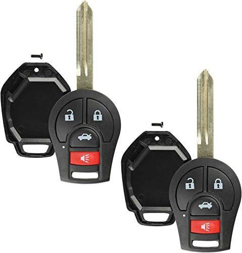 Discount Keyless Remote Uncut Car Key Fob Replacement Case Shell Button Pad For CWTWB1U751 (2 Pack)