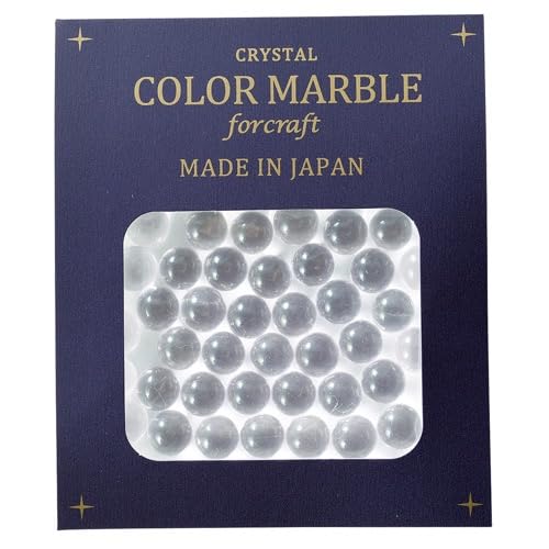 ビー玉 ガラス玉 日本製 クリスタルカラー マーブル 8mm 40粒入り (クリヤー) の商品画像