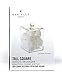Danielle Creations Square Acrylic Tall Cotton Ball Holder