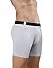 David Archy 3 Pack Men's Athletic Sur-Dry Tech Mesh Sports Boxer Briefs(L, Gray)