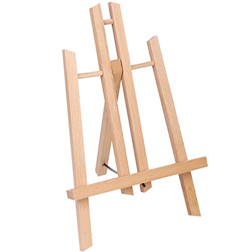 11" Tall Tabletop Easel - ATWORTH Small Wood Easel Painting Display Easel, Pack of 12