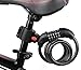AKM Bike Locks, 4-Feet Bike Cable Lock Resettable 5-Digit Combination with Complimentary Mounting Bracket