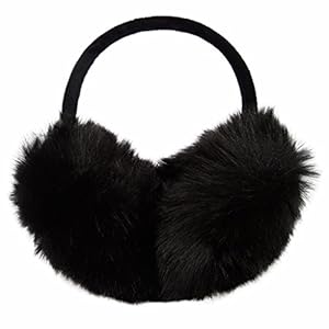 LETHMIK Womens Faux Fur Earmuffs Foldable Big Winter Outdoor Ear Warmers