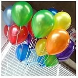 PartyWoo Balloons (144 Pieces), Assorted Colors, 12"