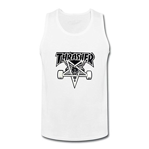 Foxgax Men’s Thrasher Skategoat Logo Tank Top Reviews