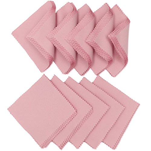 image for Lantee 100 Pcs Jewelry Cleaning Cloth Polishing Cloth for Sterling Sil
