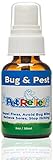 Flea Control Pet Relief, Flea Tick Spray For Dogs, 100% Natural,! 30ml Safe Medicine For Fleas Dogs, Better Than Flea Collar Or Comb, Flea And Tick Prevention For Dogs, Made In USA