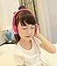 Einskey Kids Headphones, Wired On-Ear Headsets for Children with Microphone, Comfortable Lightweight & Foldable Design for Boys and Girls (Pink)
