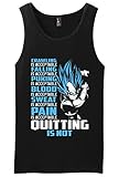 Vegeta Tank Top Dragon Ball Shirt Black M
