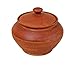 MyFancyCraft Handmade 34oz 1L - Ceramic - Cooking - Pot Red - Clay Kitchen Artisan Cookware Semin