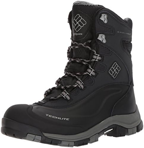 Columbia Men's Bugaboot Plus Omni-Heat Michelin Snow Boot, Black, Boulder, 11 D US